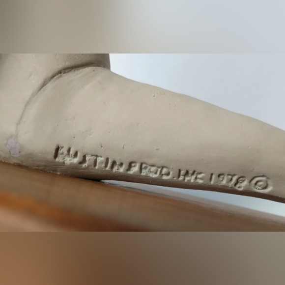 Vintage 70s Austin Productions Ballet Girl Statue Ceramic figurine 1978 dance - Picture 9 of 11